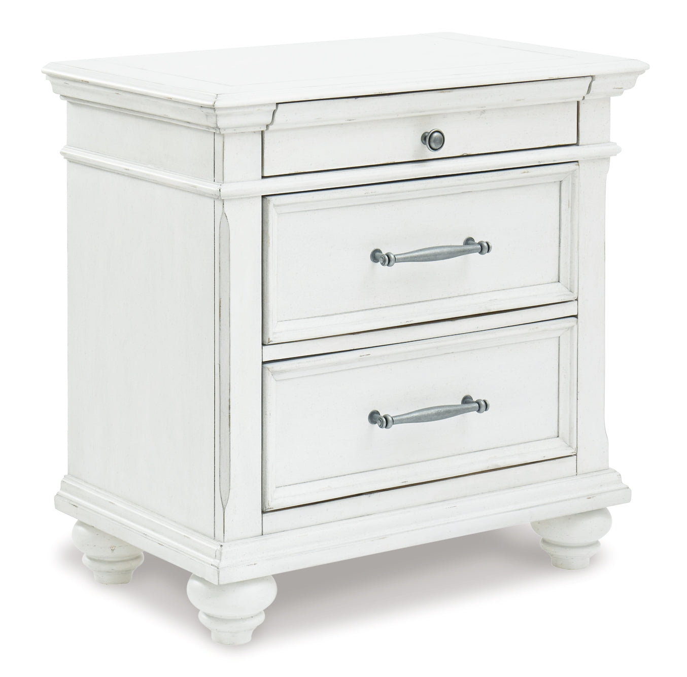 Kanwyn  Panel Bed With Mirrored Dresser, Chest And Nightstand