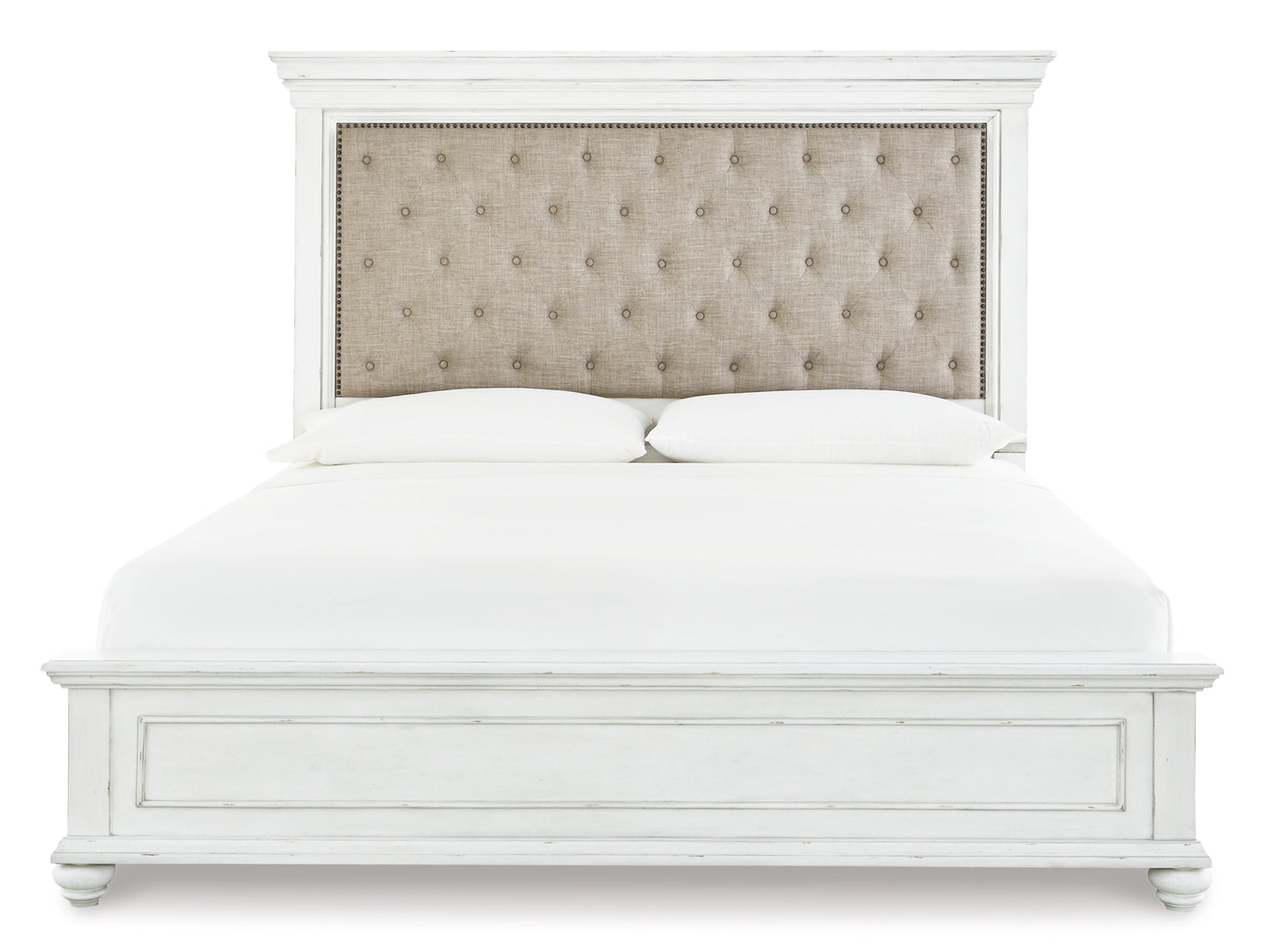 Kanwyn  Panel Bed With Mirrored Dresser, Chest And Nightstand
