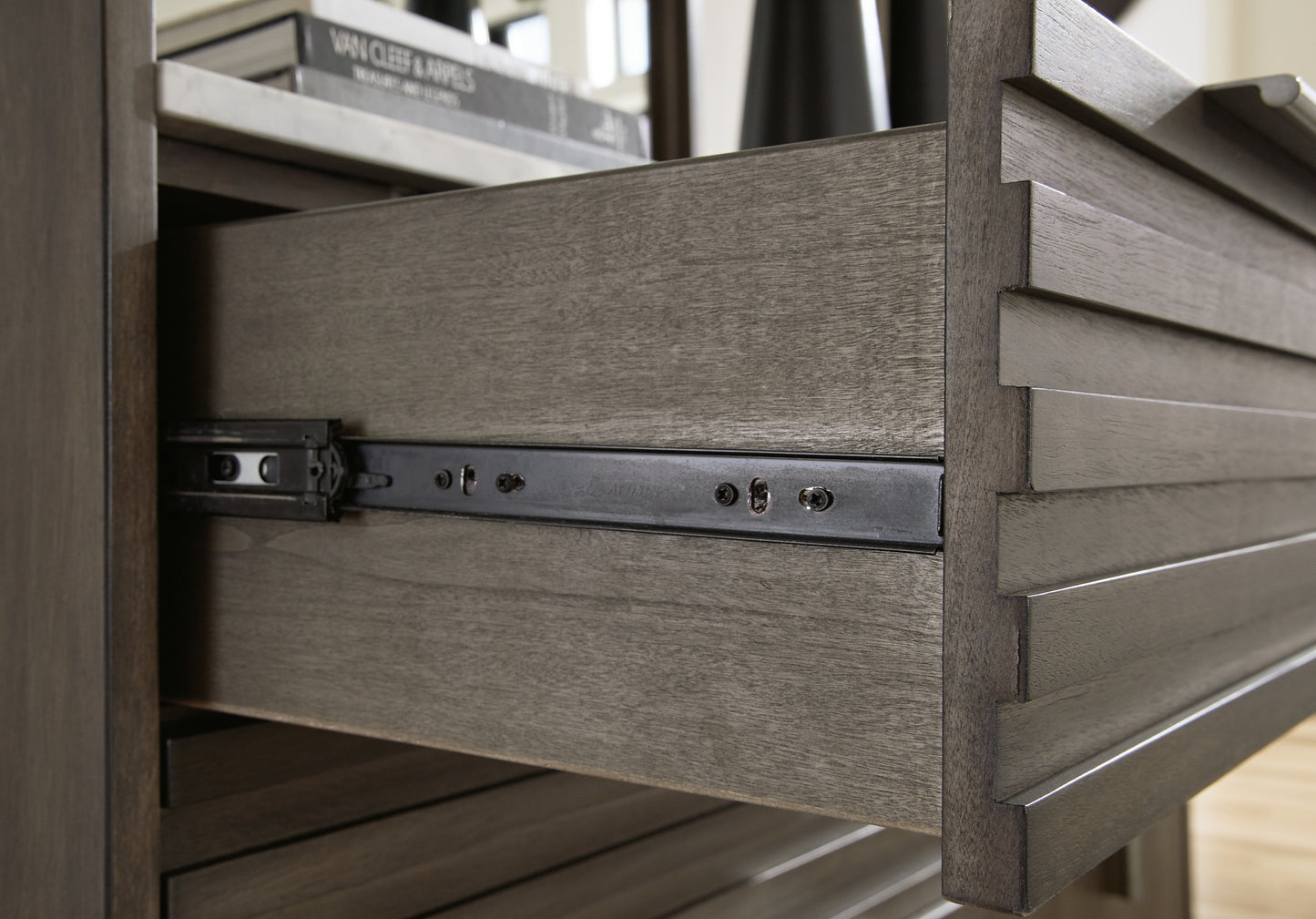 Arkenton  Panel Bed With Mirrored Dresser