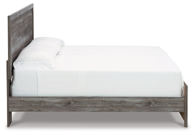 Bronyan  Panel Bed With Mirrored Dresser