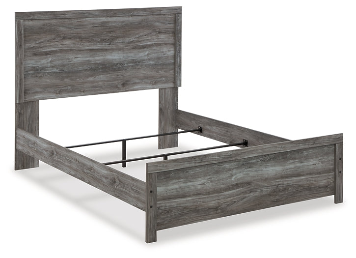 Bronyan  Panel Bed With Mirrored Dresser And Chest