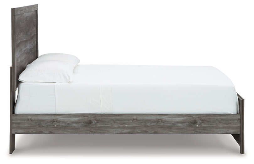 Bronyan  Panel Bed With Mirrored Dresser And Chest