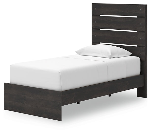 Hollivern Panel Storage Bed With Mirrored Dresser And Nightstand