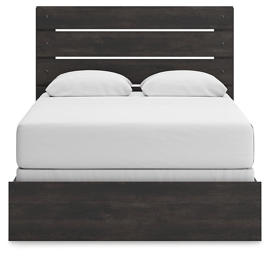 Hollivern Panel Bed With Mirrored Dresser