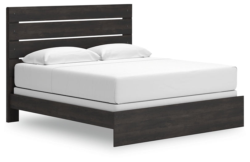 Hollivern Panel Bed With Mirrored Dresser And Chest