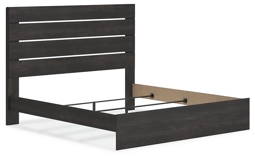 Hollivern Panel Bed With Mirrored Dresser And Chest