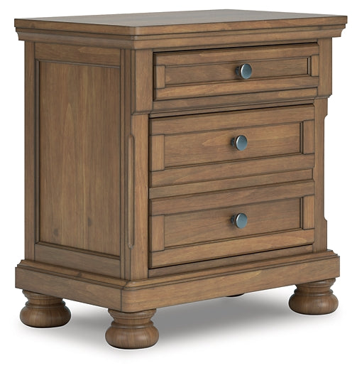 Feddinger California Storage Sleigh Bed With Mirrored Dresser And Nightstand