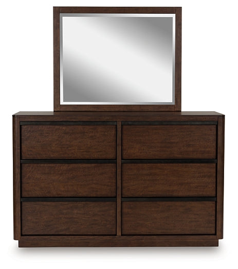 Dilenno California Canopy Bed With Mirrored Dresser And Chest