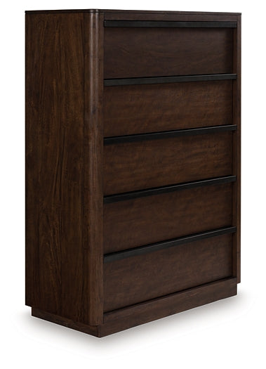 Dilenno California Canopy Bed With Mirrored Dresser And Chest