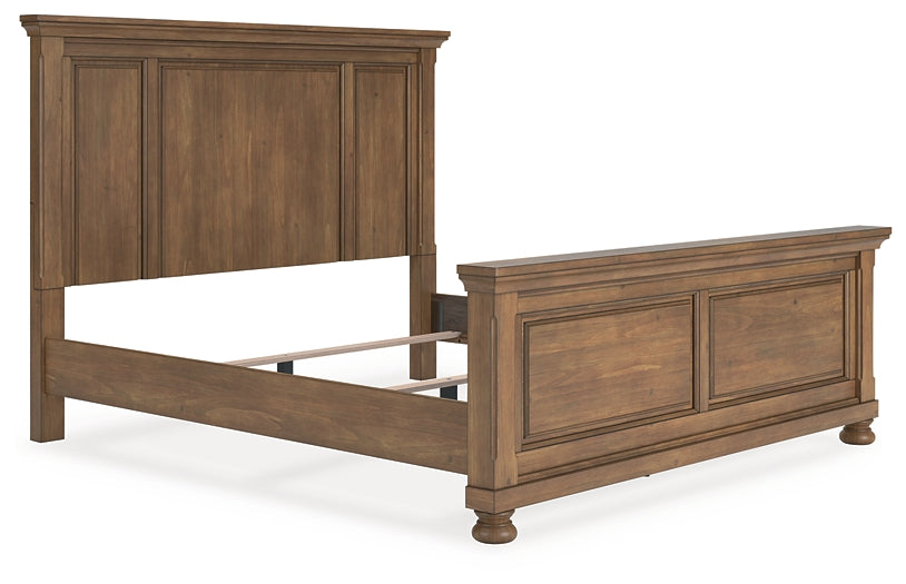 Feddinger Panel Bed With Mirrored Dresser And Chest