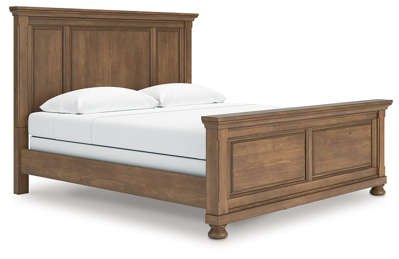 Feddinger Panel Bed With Mirrored Dresser And Chest