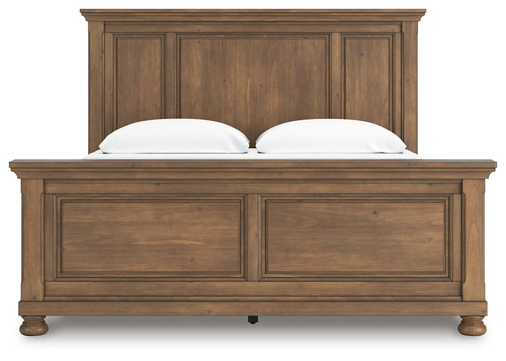 Feddinger Panel Bed With Mirrored Dresser And Chest