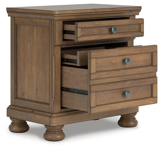 Feddinger Panel Bed With Mirrored Dresser, Chest And Nightstand