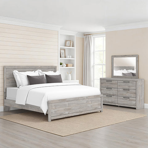 Broachmyn Panel Bed, Dresser And Mirror