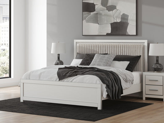 Zuraleus Upholstered Panel Platform Bed
