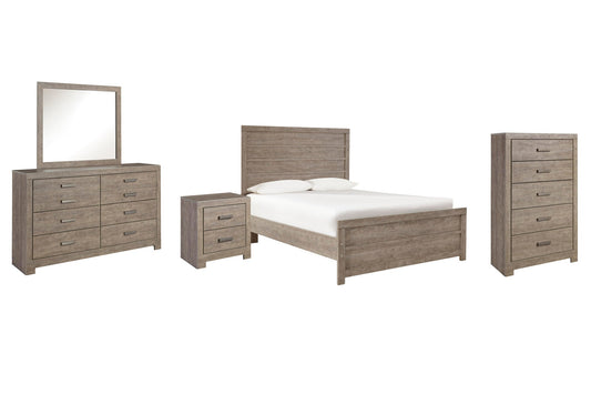 Culverbach Panel Bed, Dresser, Mirror, Chest And Nightstand