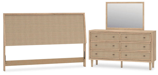 Cielden Panel Headboard, Dresser And Mirror