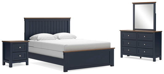Landocken Panel Bed, Dresser, Mirror And Nightstand