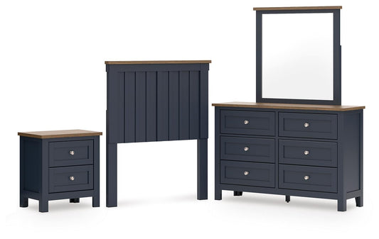 Landocken Panel Headboard, Dresser, Mirror And Nightstand