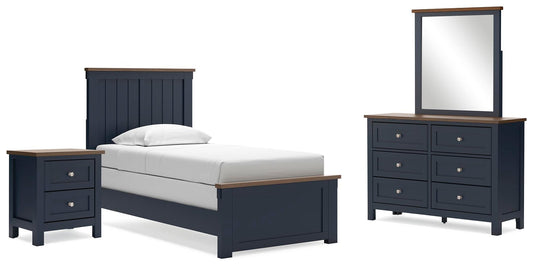 Landocken Panel Bed, Dresser, Mirror And Nightstand