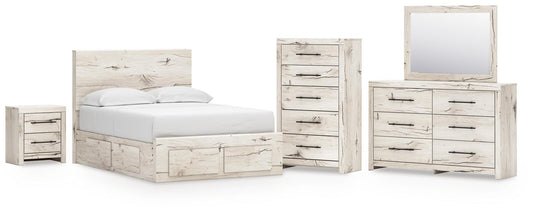 Lawroy Panel Storage Bed, Dresser, Mirror, Chest And Nightstand