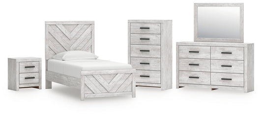 Cayboni Panel Bed, Dresser, Mirror, Chest And Nightstand