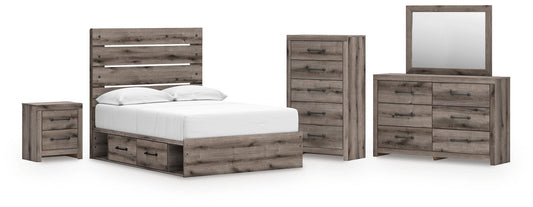 Urbanoore Panel Bed With Storage, Dresser, Mirror, Chest And Nightstand