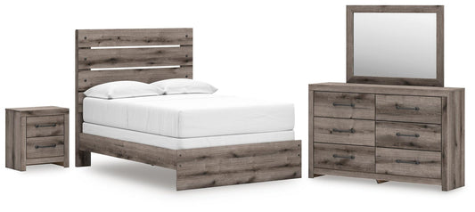 Urbanoore Panel Bed, Dresser, Mirror And Nightstand