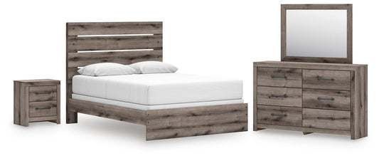 Urbanoore Panel Bed, Dresser, Mirror And Nightstand