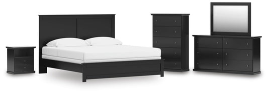 Maribel Panel Bed, Dresser, Mirror, Chest And Nightstand