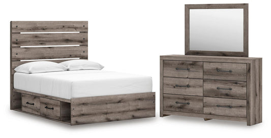 Urbanoore Panel Storage Bed, Dresser And Mirror