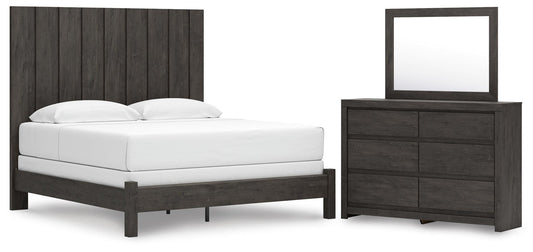 Parlayon Panel Bed, Dresser And Mirror