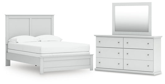Bostwick Shoals Panel Bed, Dresser And Mirror