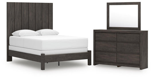 Parlayon Panel Bed, Dresser And Mirror