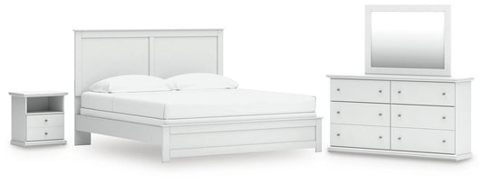 Bostwick Shoals Panel Bed, Dresser, Mirror And Nightstand