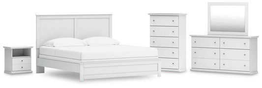 Bostwick Shoals Panel Bed, Dresser, Mirror, Chest And Nightstand