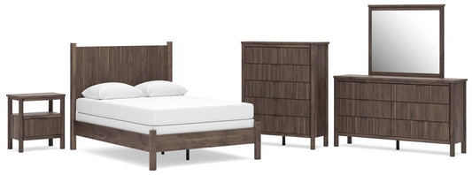 Cadmori Panel Bed, Dresser, Mirror, Chest And Nightstand