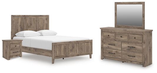 Keithland Panel Bed With Mirrored Dresser And Nightstand