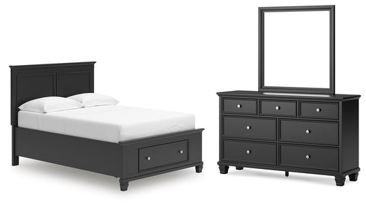 Lanolee Panel Storage Bed, Dresser And Mirror