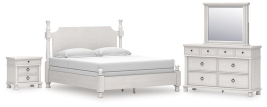 Chadworth Poster Bed, Dresser, Mirror And Nightstand