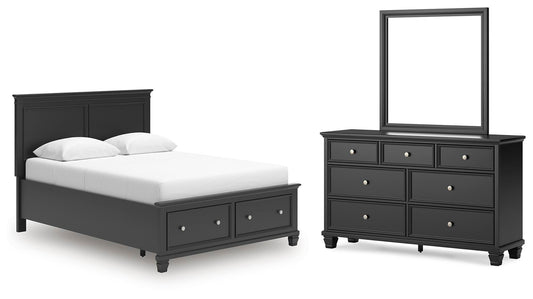 Lanolee Panel Storage Bed, Dresser And Mirror