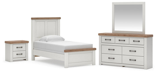 Savonport Panel Bed. Dresser, Mirror And Nightstand