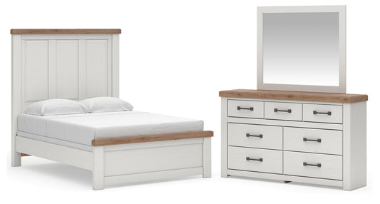Savonport Panel Bed, Dresser And Mirror