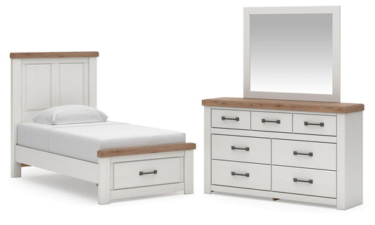 Savonport Panel Storage Bed, Dresser And Mirror