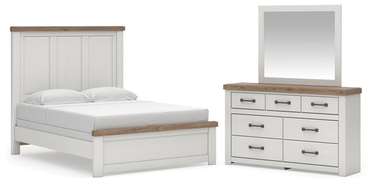 Savonport Panel Bed, Dresser And Mirror