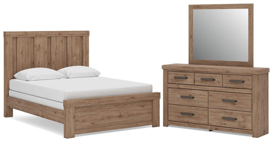 Garistyn Panel Bed, Dresser And Mirror