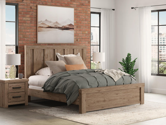 Garistyn Panel Bed. Dresser, Mirror And Nightstand