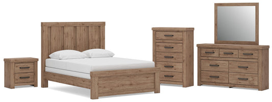 Garistyn Panel Bed, Dresser, Mirror, Chest And Nightstand