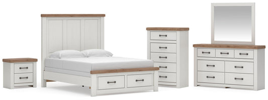 Savonport Panel Storage Bed, Dresser, Mirror, Chest And Nightstand
