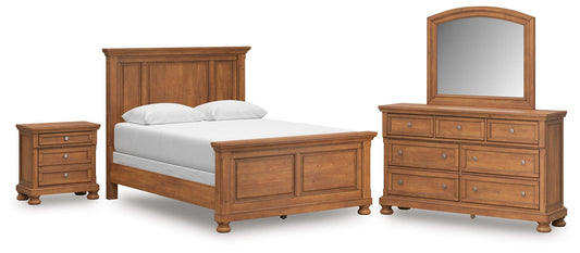 Vandenmore Panel Bed With Mirrored Dresser And Nightstand